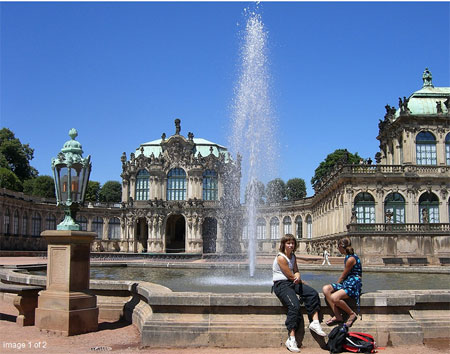 Dresda crociera fiume Elbe in Germania